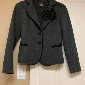 Forever 21 Gray Blazer with Notched Lapel and Tailored Fit